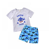 Baby Boys Shark Shirt/Shorts Set